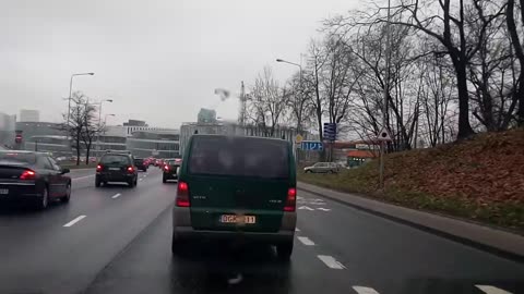 Нарушение правил дорожного движения Вильнюс 2017 11 14