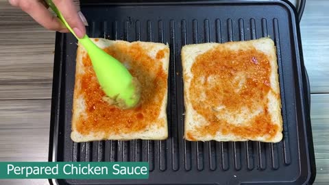 cheese sandwich in 5 mins_ grill chicken sandwich _ chicken cheese sandwich by nayaab recipes