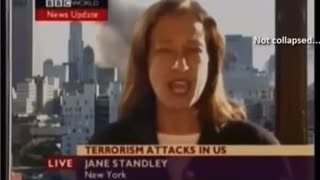 BBC live report from 9/11: 23 minutes BEFORE it was actually destroyed!!👀