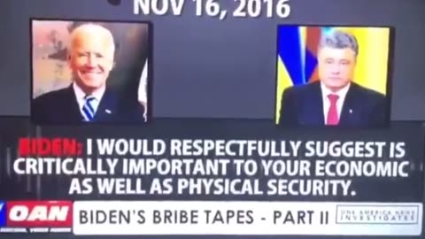 FLASHBACK from 2016: Biden Bribe Tapes. Once again Ukraine is involved.