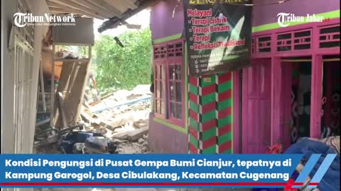 CONDITIONS OF Refugees in Cugenang, Center of the Latest Cianjur Earthquake