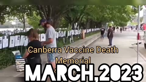 Vaccine Death Memorial in Most Vaccinated City in the World