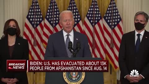 President Joe Biden grilled by reporters after addressing the evacuation of Kabul