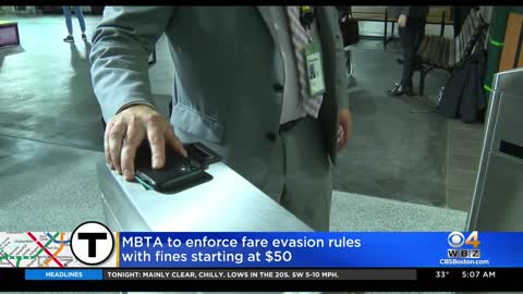 MBTA to enforce fare evasion rules with fines starting at $50