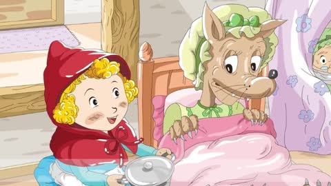 Children's Animation # Story Little Red Riding Hood helped deliver soup. What happened after that?