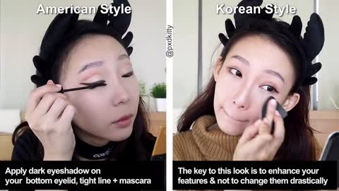 Korean vs American Makeup (Super easy!)