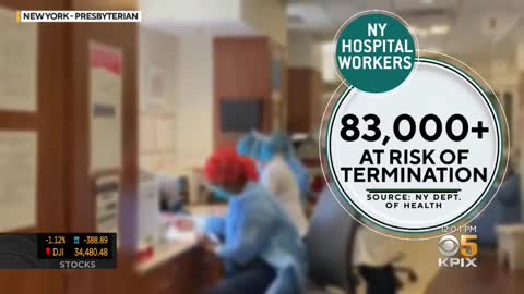 16% of NY Healthcare workers not vaccinated and are willing to lose their jobs