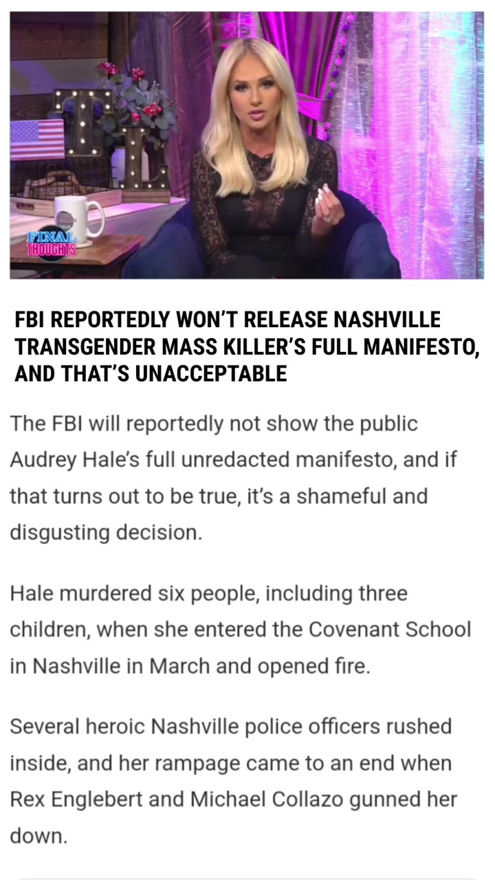 FBI Reportedly wont release Nashville transgender mass killers manifesto