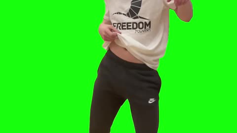 Nerdy White Boy Dancing to Nasty | Green Screen