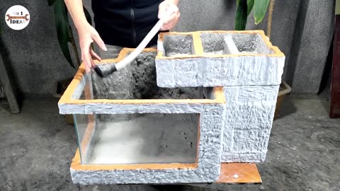 Build A Mini Villa To Raise Fish From Foam Box - You Can Do It Yourself