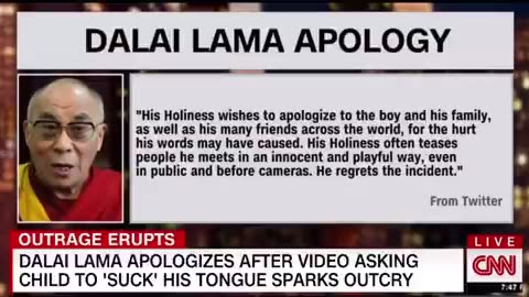 CNN normalizes the Dalai Lama's pedophilia