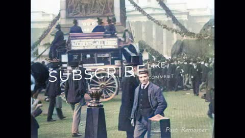 1900 in Colour - Trafalgar Square (Trafalgar Day)
