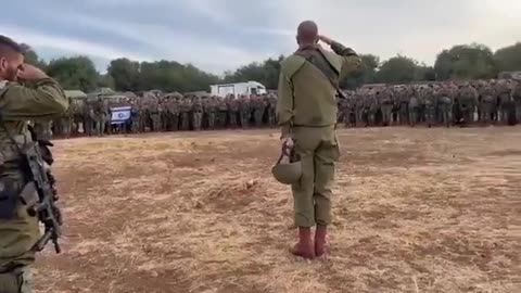 IDF soldiers sang Hativkah together
