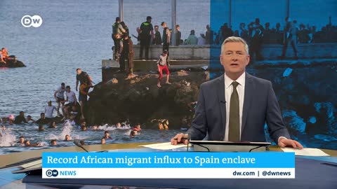 #Morocco #Spain #Ceuta Record number of migrants reach Spanish exclave of Ceuta | DW News