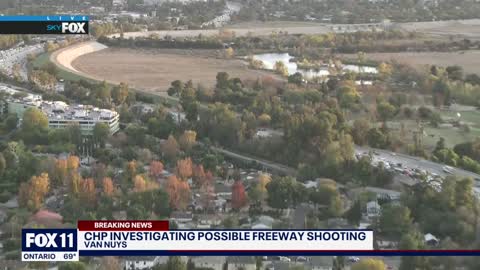 405 Freeway shut down: CHP investigating possible freeway shooting