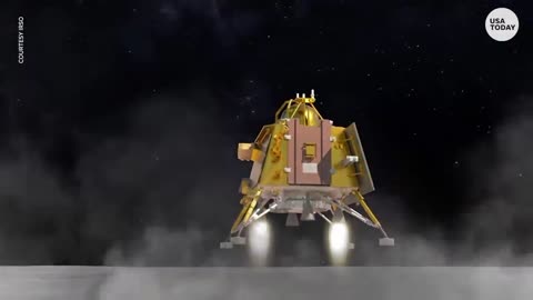 India lands on the moon, cheers erupt as Chandrayaan-3 touches down | USA TODAY