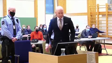 Norwegian killer's hearing starts with Nazi salute