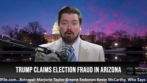 Trump Speech Tonight, Claims Arizona Election Fraud!