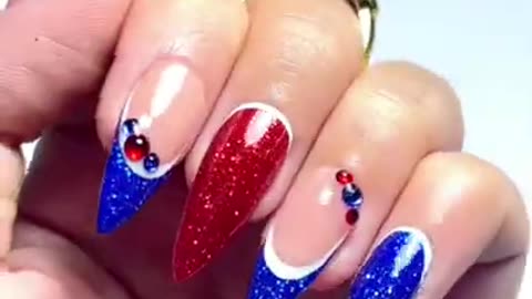 Best Nail Design for 4th of July American Patriots Nail Tutorial