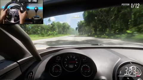 Bugatti Veyron Super Sport - Goliath Race - Forza Horizon 5 _ Steering Wheel Gameplay