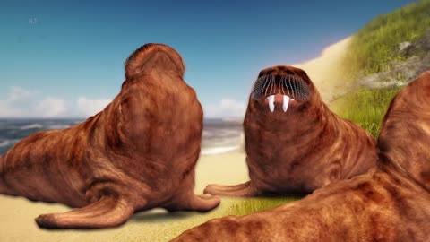 3d Animation walrus