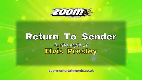 Elvis Presley Return To Sender ZM Karaoke