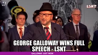 Galloway Wins By Election "SENDING MESSAGE TO SUNAK & STARMER"