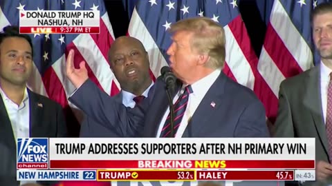 Tim Scott sets crowd alive with one-liner after Trump says he ‘must really hate’ Haley