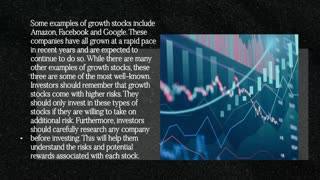 Growth Stocks Investing