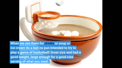 Max'is creations the mug with a hoop 16 oz basketball mug/cup/bowl