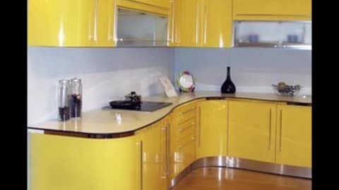 Yellow Modular kitchen cabinet designs ideas, Yellow kitchen decor, Kitchen decoration ideas, Home