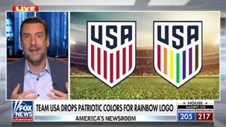 US soccer team swaps traditional logo for gay pride colors for World Cup