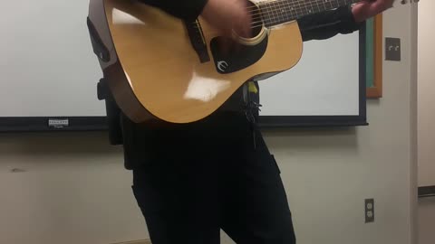 SAPD police Officer sings Johnny Cash
