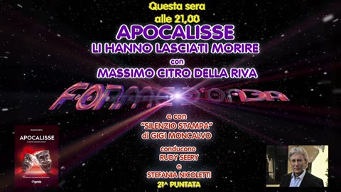 Forme d' Onda-Massimo Citro Della Riva-Apocalisse-21^ puntata-30/03/2023-10^ stagione