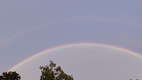Double Rainbow in Northeast Tennessee right ahead of Ian