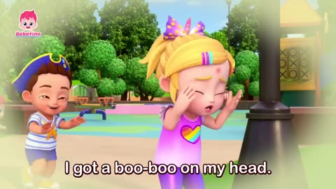 Ouch! Bebefinn Got A Boo Boo! Boo Boo Song In The Park Fun Nursery Rhymes for Kids