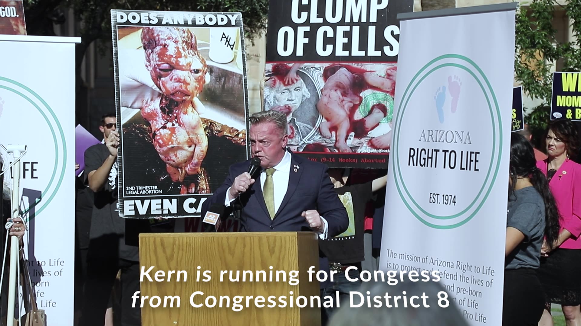 Kern speaks out against abortion