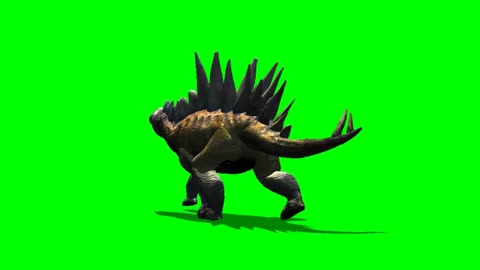 Walking dinosaur green screen effect