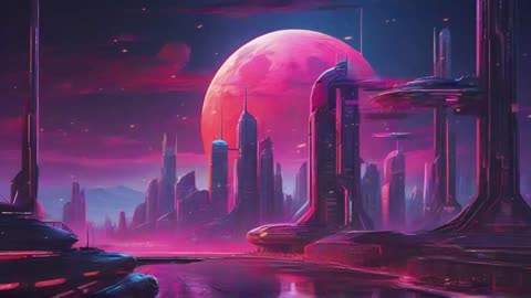 Red Moon Metropolis: A Synthwave Cyberpunk Odyssey on Martian Horizon 🌕🏙️