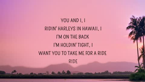 Katy Perry - You and I (Song TikTok) (Harleys In Hawaii) (Lyrics)_Cu