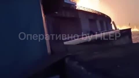 Footage of a Russian Kh-101 milssile that hit a Ukrainian Hydroelectric Power Station at Dnieper
