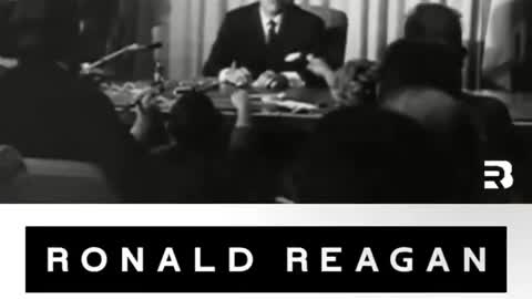 Reagan handles the Press AND rioters