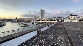 Walk Portas do Mar and Sunset - Ponta Delgada Azores Portugal - 02.01.2023
