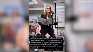 Mom irate at school board.