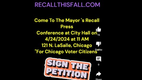 Ford Boss Me - Petition To Recall The Chicago Mayor - Chicagoland Listen Up