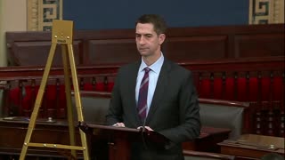 Tom Cotton defends filibuster by reciting past speech of Chuck Schumer word-for-word
