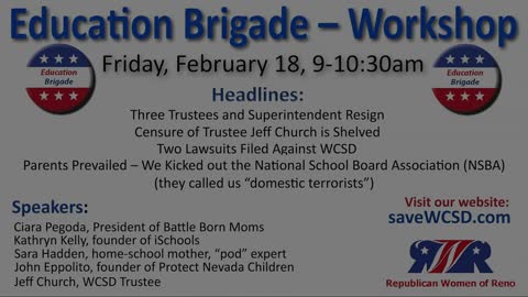 Republican Women of Reno Education Brigade Workshop