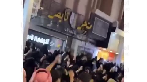 Muslim men harrass a few women on the streets for being pro womens rights