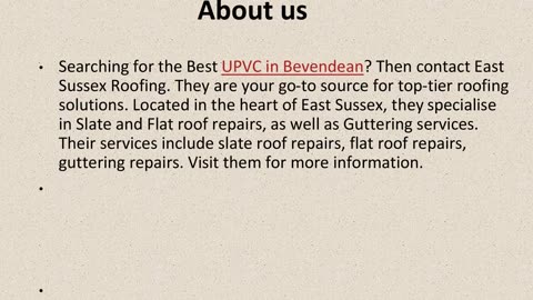 Best UPVC in Bevendean.