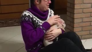 Woman Wanting a Pig for a Long Time Finally Gets One